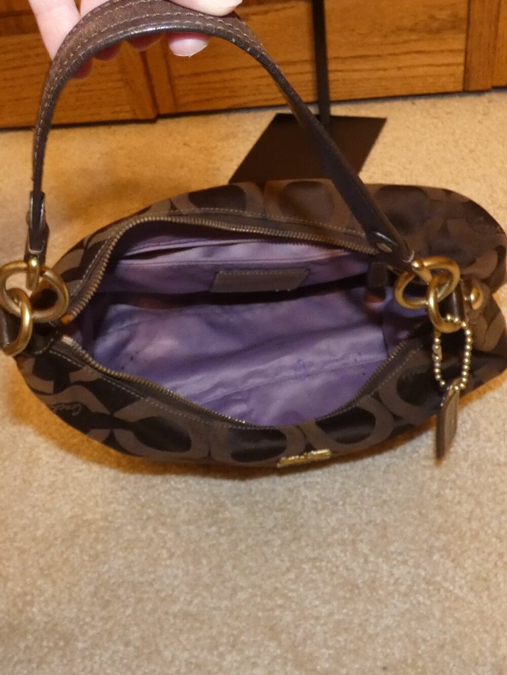 Coach Brown Hobo Bag - Picture 3 of 4
